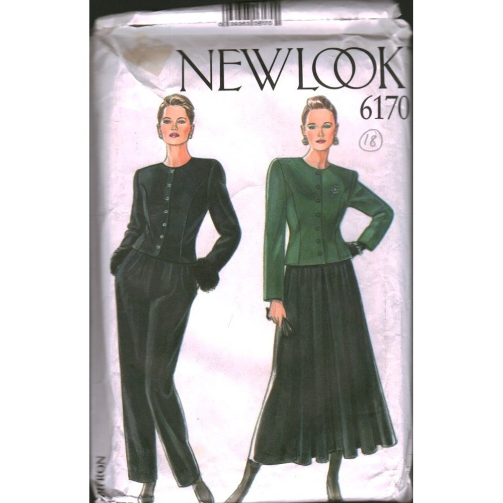 New Look 6170 Sewing Pattern Womens Jacket Skirt Trousers Size 8-18 cut